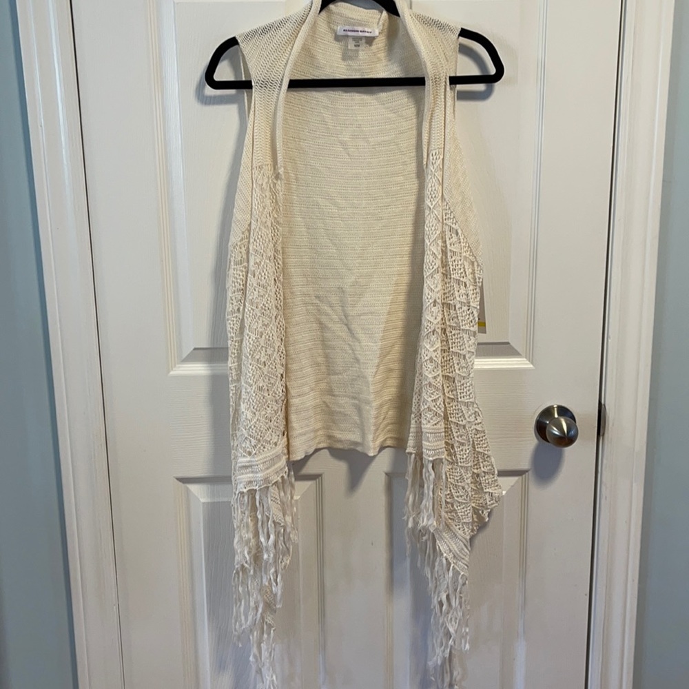 Allison Daley cream coverall top NWT M